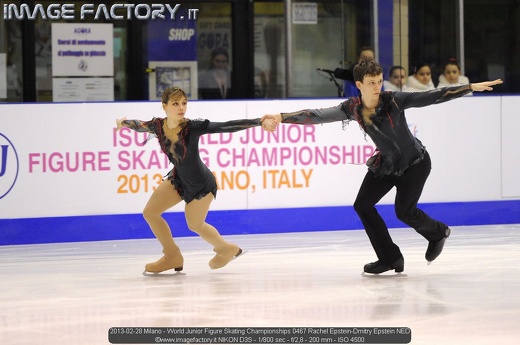 2013-02-28 Milano - World Junior Figure Skating Championships 0467 Rachel Epstein-Dmitry Epstein NED
